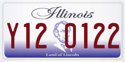 IL license plate Y120122