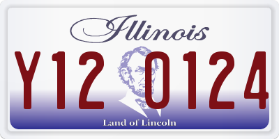 IL license plate Y120124