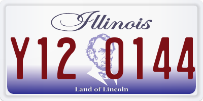 IL license plate Y120144