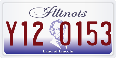 IL license plate Y120153