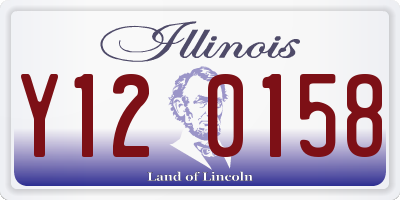 IL license plate Y120158
