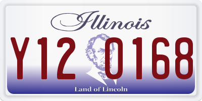 IL license plate Y120168