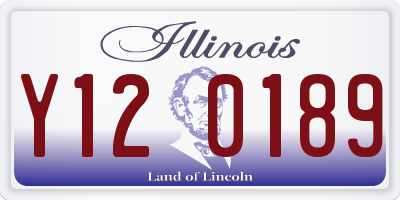 IL license plate Y120189