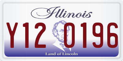 IL license plate Y120196