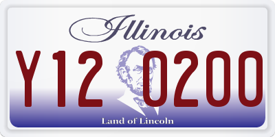 IL license plate Y120200