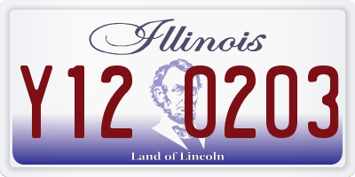IL license plate Y120203