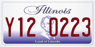 IL license plate Y120223