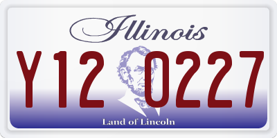 IL license plate Y120227