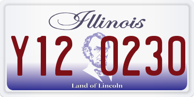 IL license plate Y120230
