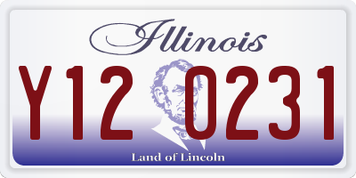 IL license plate Y120231