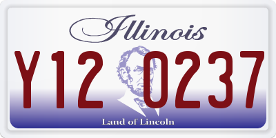 IL license plate Y120237