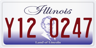 IL license plate Y120247