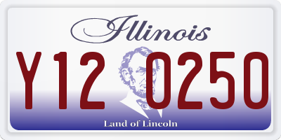 IL license plate Y120250