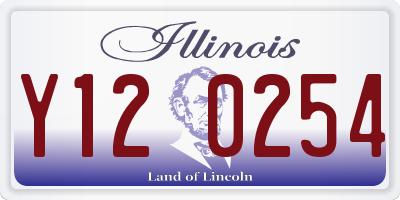 IL license plate Y120254