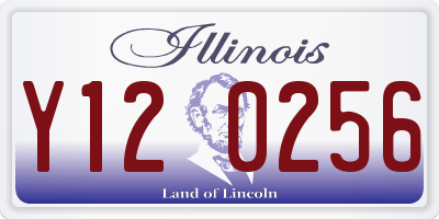 IL license plate Y120256