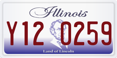IL license plate Y120259