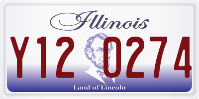IL license plate Y120274
