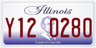 IL license plate Y120280