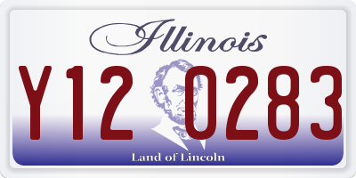 IL license plate Y120283