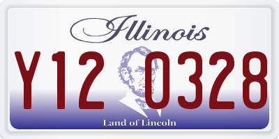IL license plate Y120328