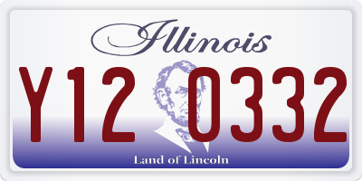 IL license plate Y120332