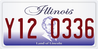 IL license plate Y120336