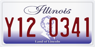 IL license plate Y120341