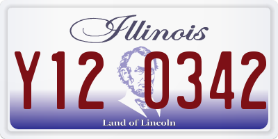 IL license plate Y120342