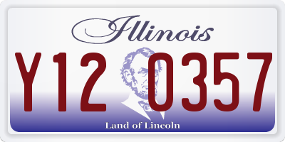 IL license plate Y120357