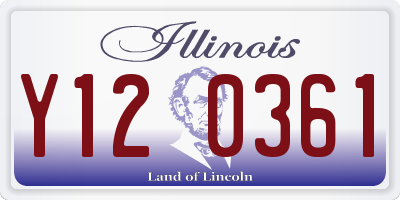 IL license plate Y120361