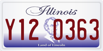 IL license plate Y120363