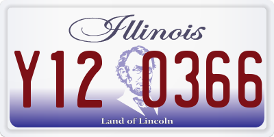 IL license plate Y120366