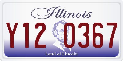 IL license plate Y120367