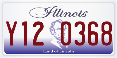 IL license plate Y120368