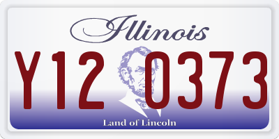 IL license plate Y120373