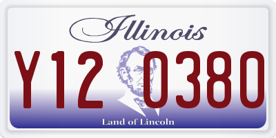 IL license plate Y120380