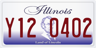 IL license plate Y120402