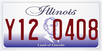 IL license plate Y120408