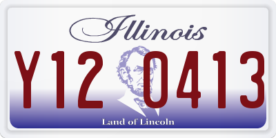 IL license plate Y120413