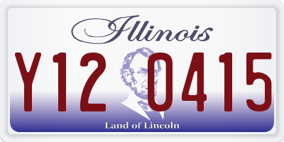 IL license plate Y120415