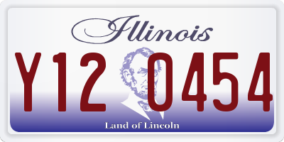 IL license plate Y120454