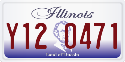 IL license plate Y120471