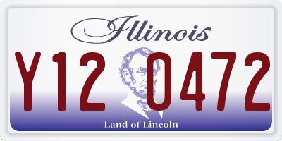 IL license plate Y120472
