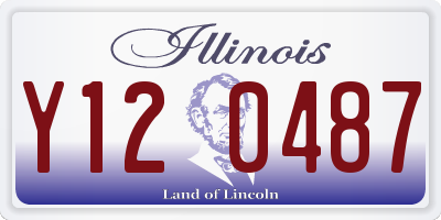 IL license plate Y120487