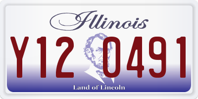 IL license plate Y120491