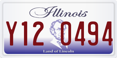 IL license plate Y120494