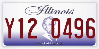 IL license plate Y120496