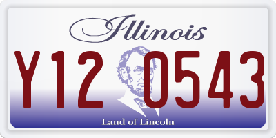IL license plate Y120543