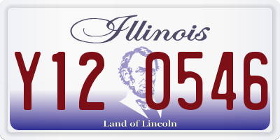 IL license plate Y120546