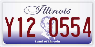 IL license plate Y120554